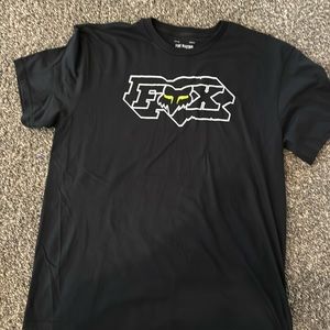 FOX Racing T-Shirt Men’s Black and lime green XXL